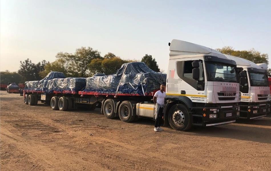 6m+12m Flatbed Superlink Semi Trailer