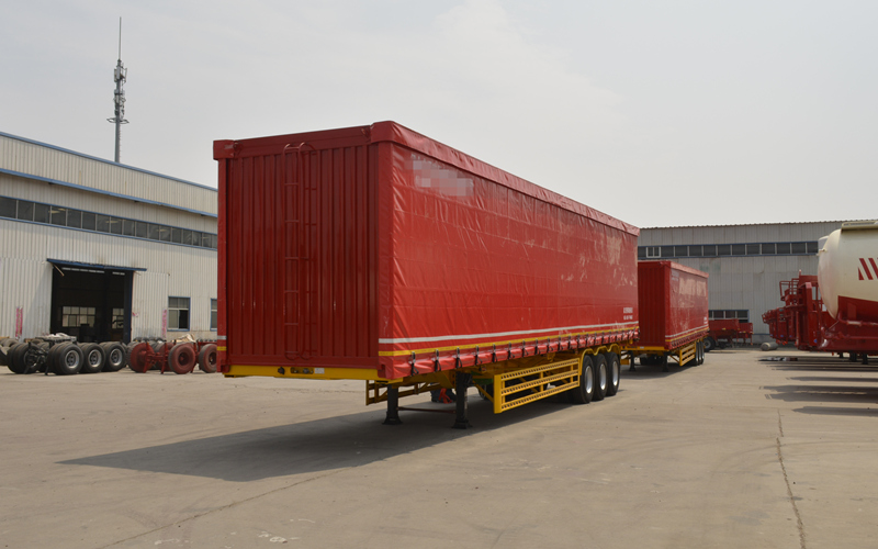 3 Axles 40 Tons Cargo Trailer Curtain