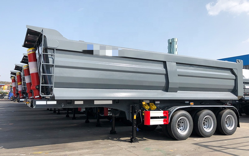 Hydraulic Cylinder Dump Trailer 3 Axl