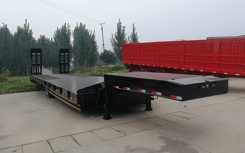 Low Bed Cargo Semi Trailer for Dozer 