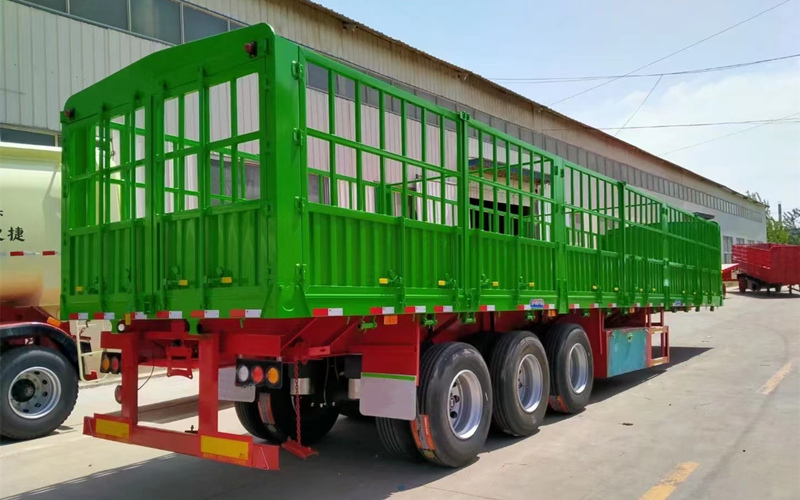 Fence Trailer 3 Axles Animal Transpor