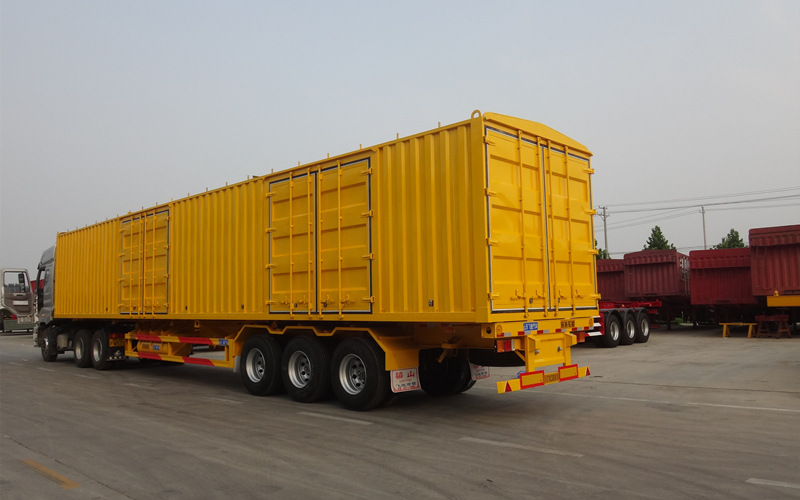 40 Tons 50 Tons Enclosed Box Semi Tra