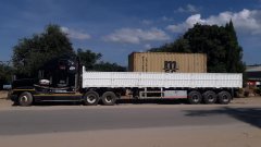 3 Axles Drop Side Wall Semi Trailer